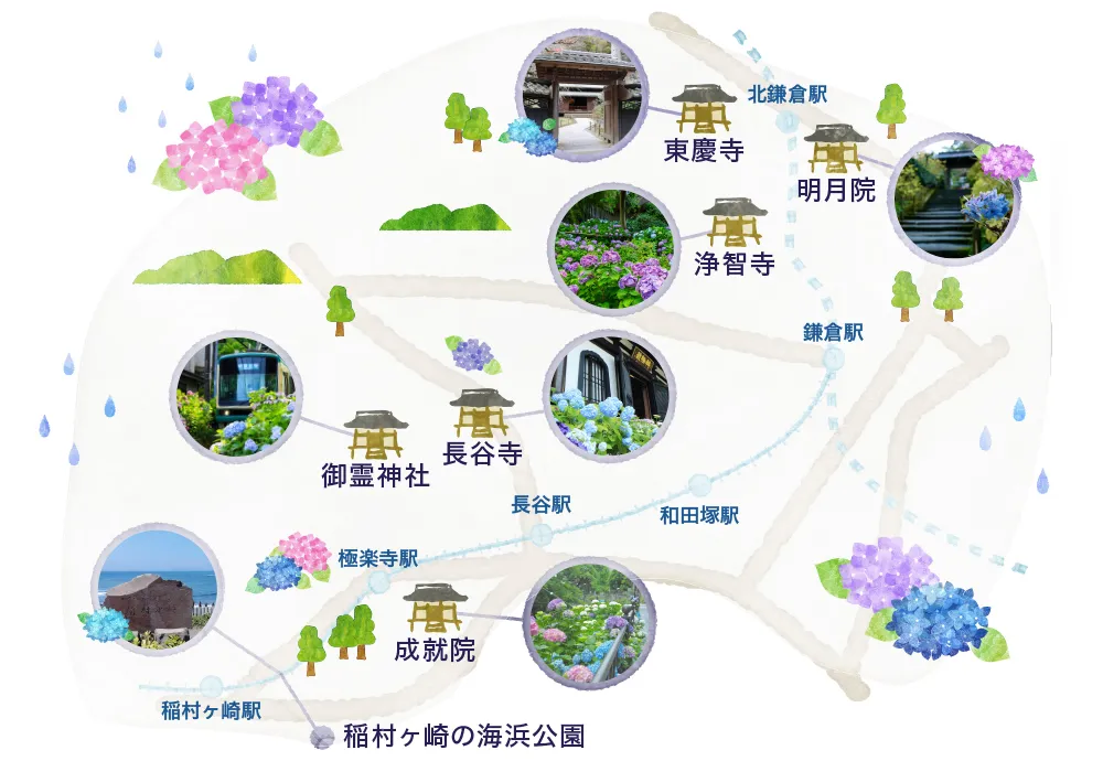 ぷうあさま専用（原画）月と紫陽花 ほか　9点おまとめ 紫陽花さんぽ | 株式会社武蔵技研 ホームページ