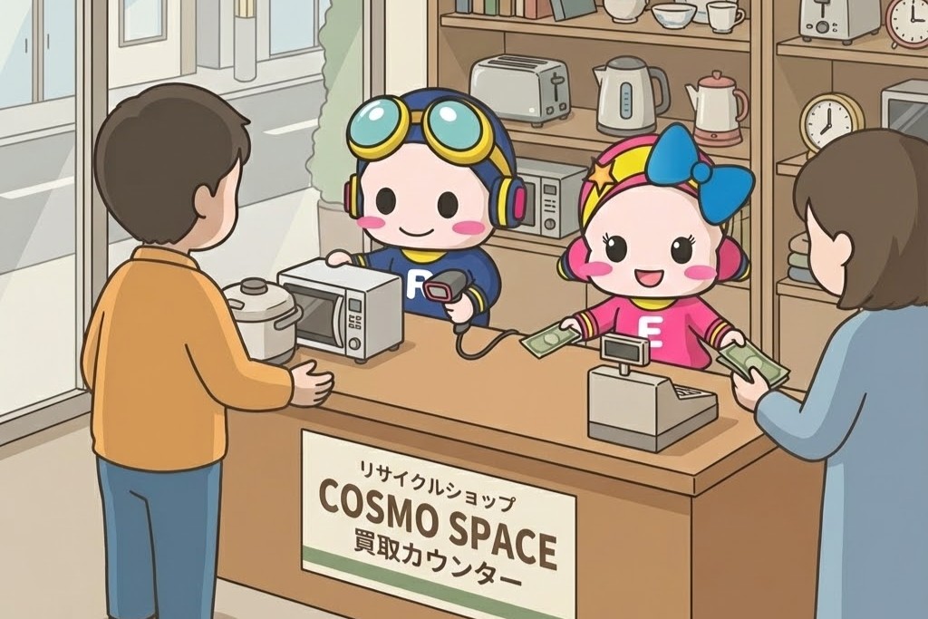 コスモスペース店舗での販売画像
