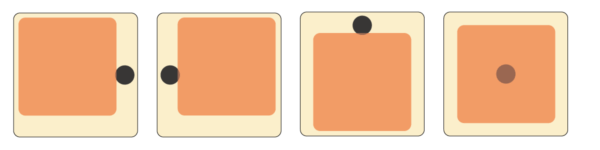 洗濯機取り付けの際の防水パンと排水溝の位置を表す画像