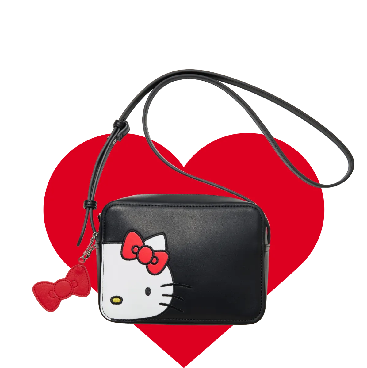 HelloKitty SANRIO©️ハンドバッグとストラップ根付セット　非売品 ROOTOTE サンリオ グッズ キティちゃん バッグ ニットバッグ