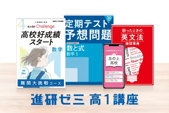 進研ゼミ高校講座（1年生向け）標準コース4月、6-11月未開封国数英3 