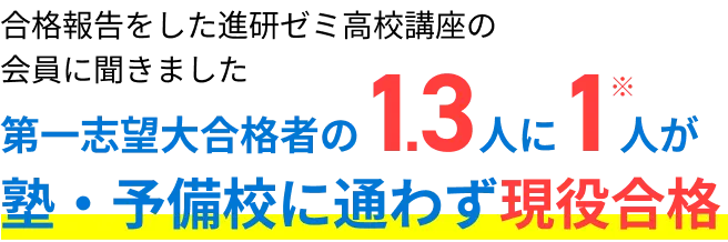 大学受験講座 | 進研ゼミ高校講座 | 高校3年生向け通信教育