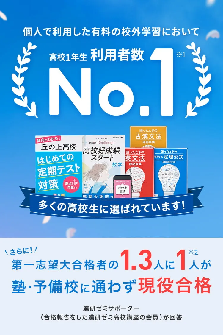 進研ゼミ 高校講座 高校1年生 教材 - 本