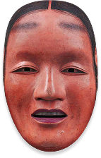 生徒作品の一部_赤い色の能面がくるくる回っているアニメーション