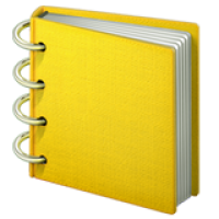 黄色のリングノートの絵文字