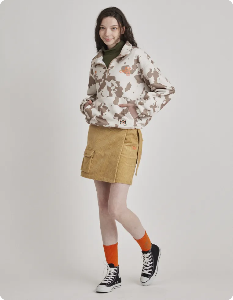 PW CIRCULUS【WOMEN】ピント柄 ニットスカート