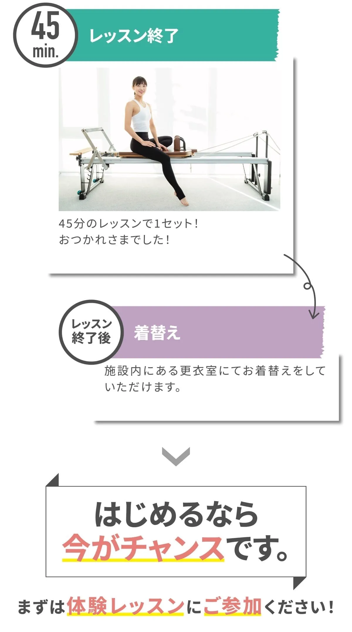 お得なキャンペーン実施中】女性限定の少人数制マシンピラティス