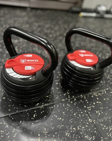 4WD 可変式 ケトルベル 9kg 1個セット 可変式ダンベル ダンベル けとる