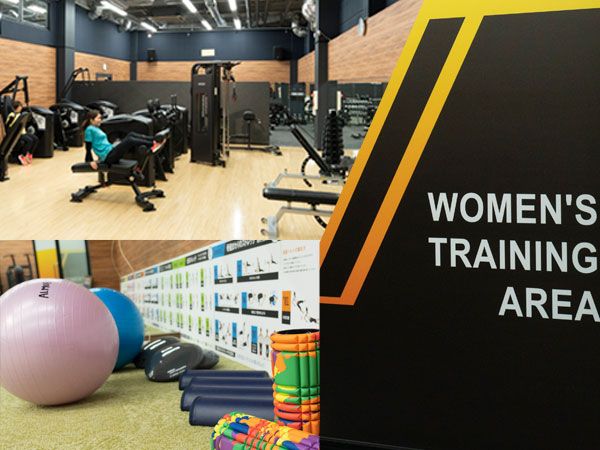 西九条 アルモ フィトネスジムでは、女性専用スペーすを完備!
