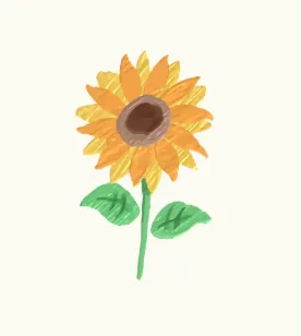 ひまわりのイラスト