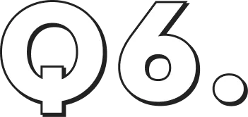 「Q6」と書かれた文字あしらい