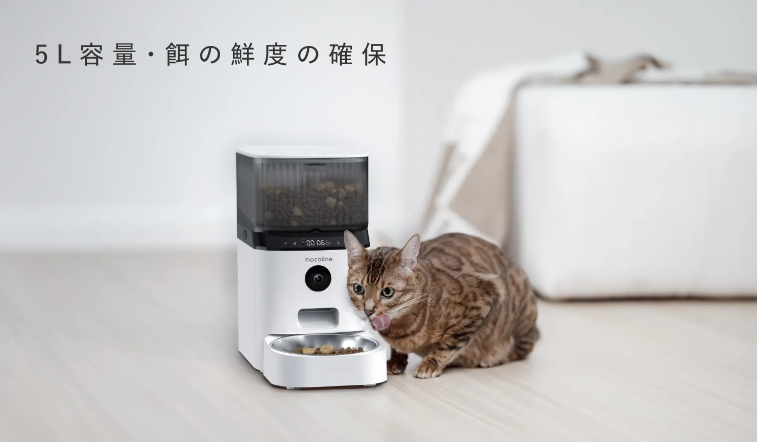ペット用自動給餌器 mocoline モコライン 犬用 猫用 スマート