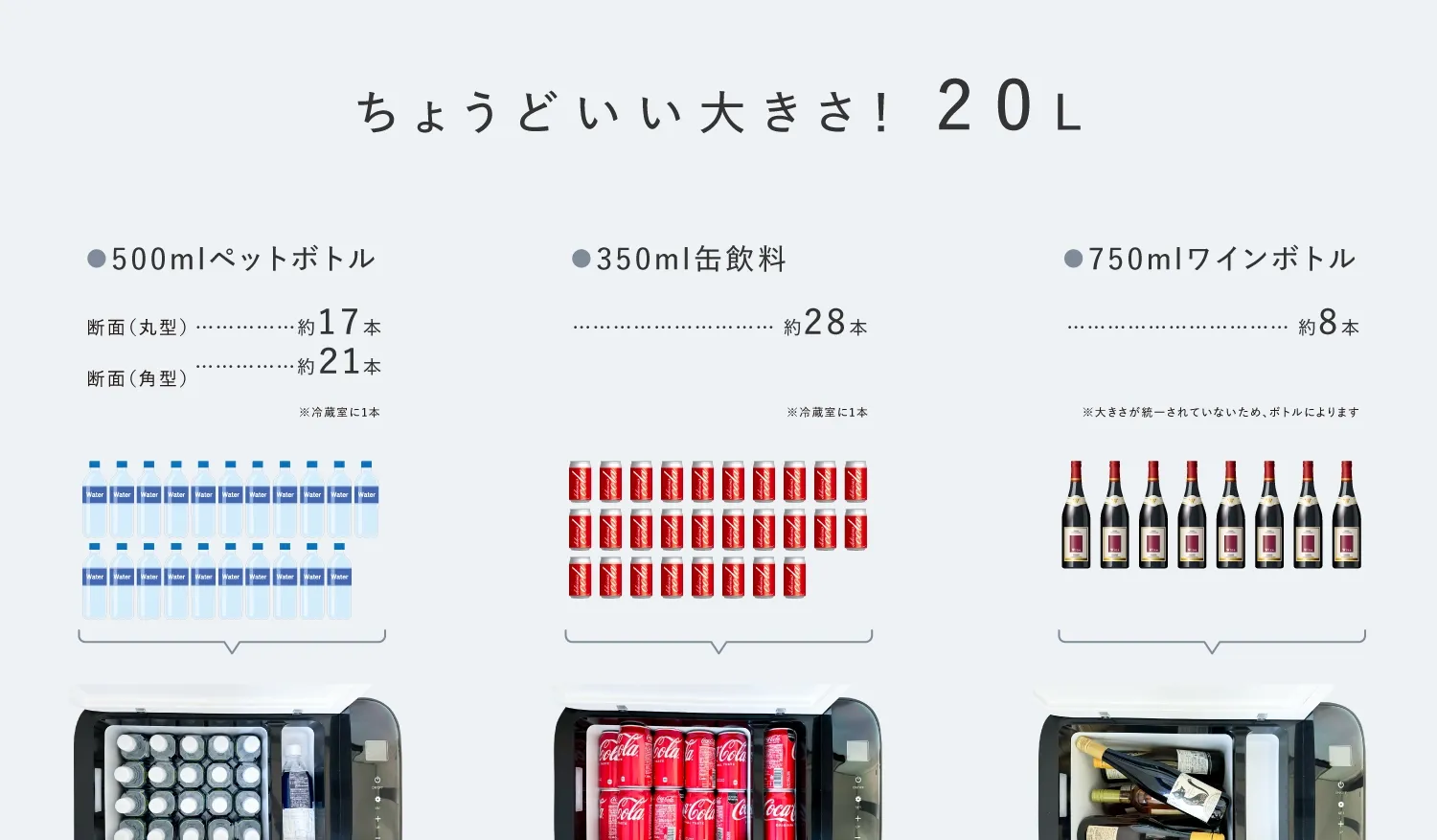 kuraca | KFERA-20-WH 20Lポータブル冷凍冷蔵庫 kuraca | KFERA-20-WH 20Lポータブル冷凍冷蔵庫