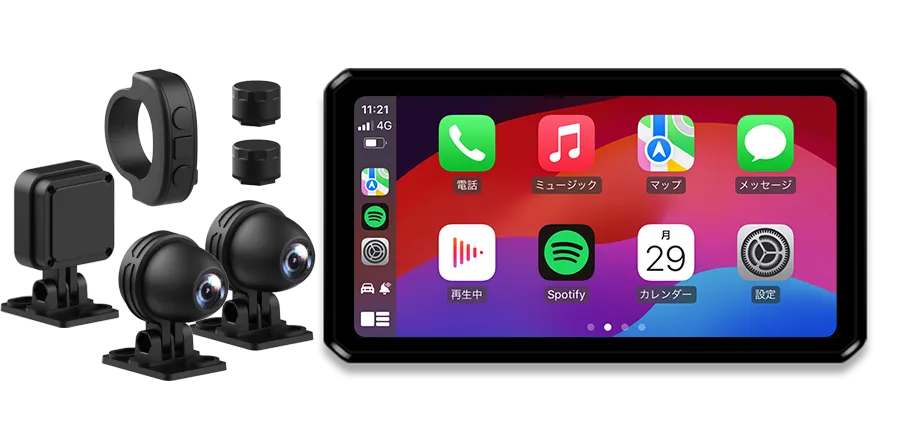 新品未使用スマートモニター　空気圧センサー付き　ラスト1台売り切り！ Amazon | タナックス(TANAX)×CHIGEE バイク スマートライド