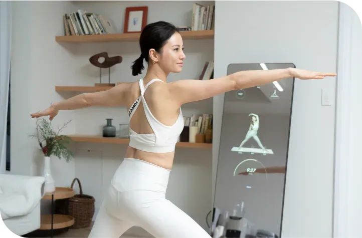 ミラーフィット フィットネス 筋トレ ヨガ 鏡 ダイエット MIRROR FIT.”にトレーニングの効果を最大化させる、国内初の人工