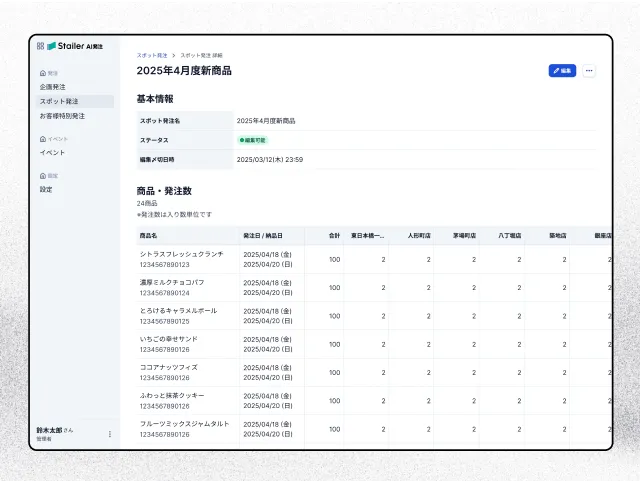 Stailer AI発注 | Stailer（ステイラー） 小売DX プラットフォーム