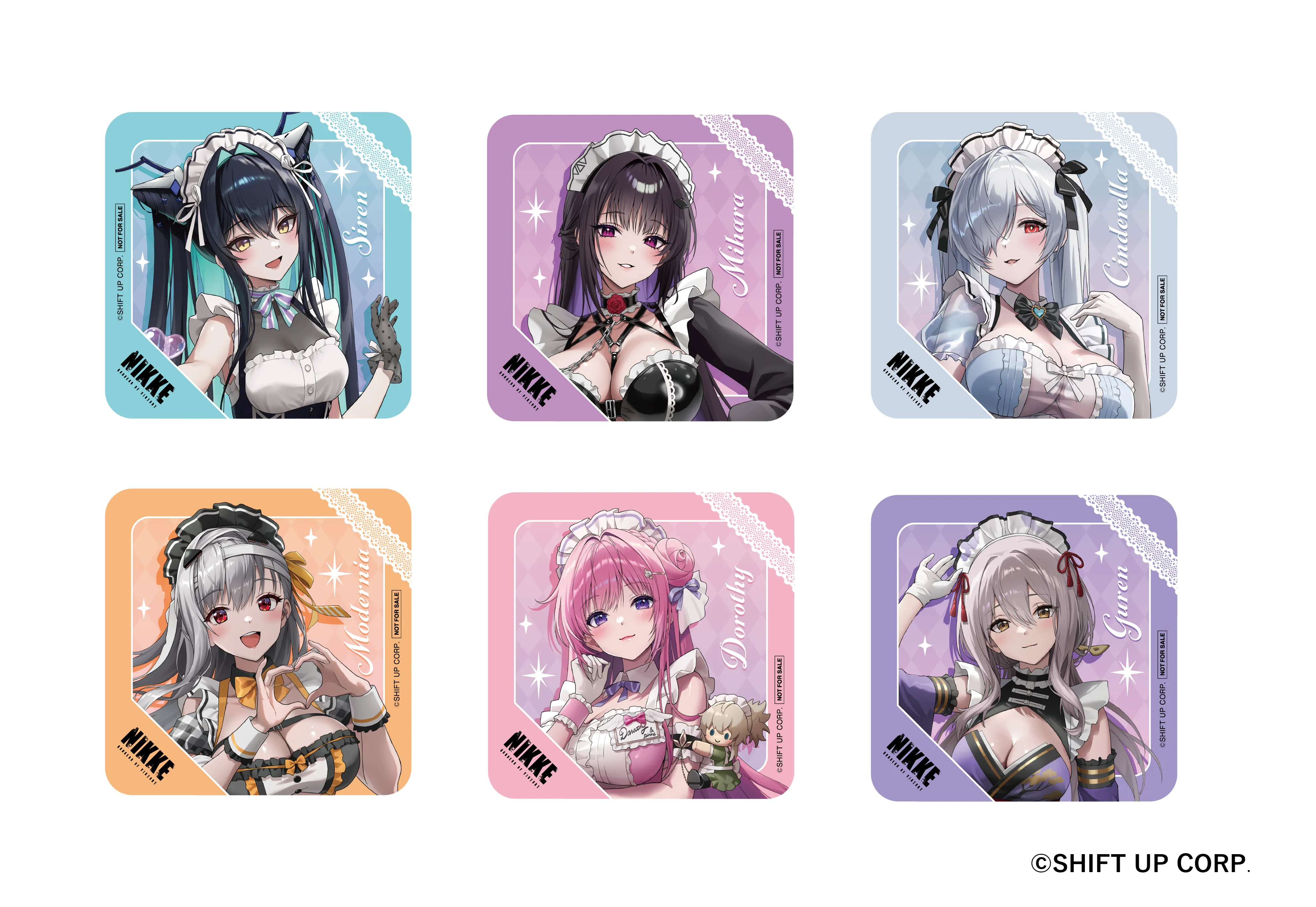 nikke and GALLERY コラボ 缶バッジ全8種 勝利の女神：NIKKE × and GALLERY Collaboration Cafe 特設サイト