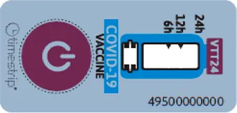 Timestrip Vaccine Monitoring ワクチン解凍・保管タイマーインジケーター｜WVT24 TP495 製品画像
