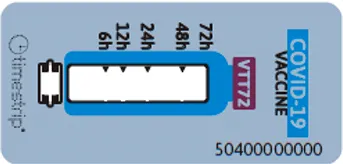 Timestrip Vaccine Monitoring ワクチン解凍・保管タイマーインジケーター｜WVT72 TP504 製品画像