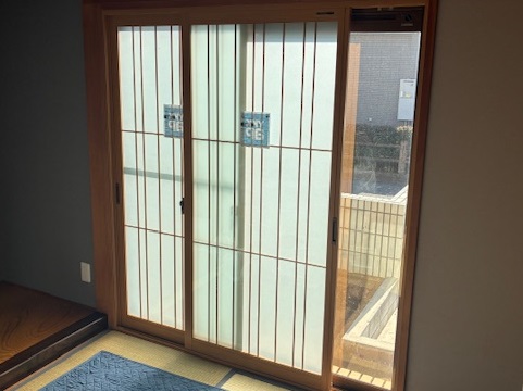内窓設置｜和室に障子風内窓を取り付け