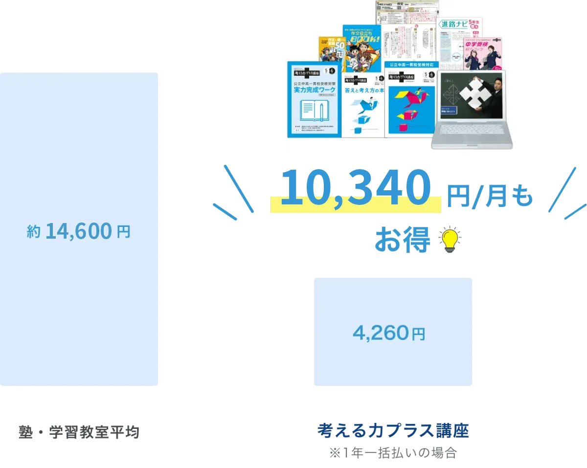 考える力・プラス 5年生 | オプション教材 | 進研ゼミ小学講座