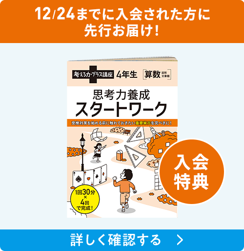 ベネッセ進研ゼミ 考える力•プラス 中学受験講座4年生(ワーク 未使用) 考える力・プラス 4年生 | オプション教材 | 進研ゼミ小学講座