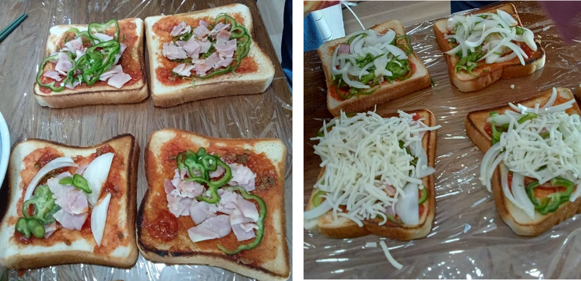 ピザトーストの写真