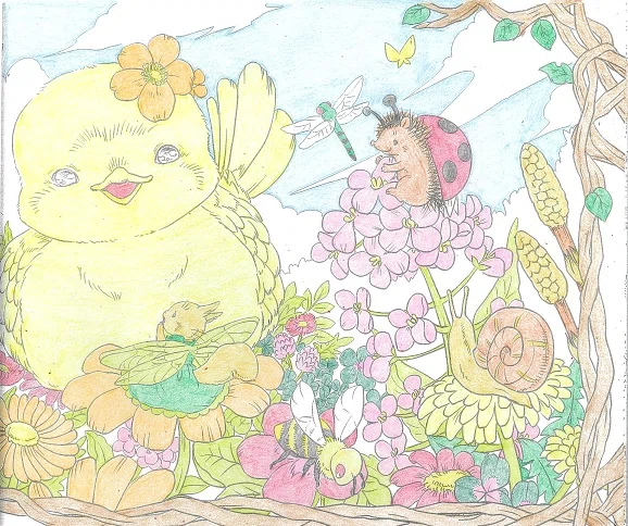 ご利用者様が塗られた塗り絵