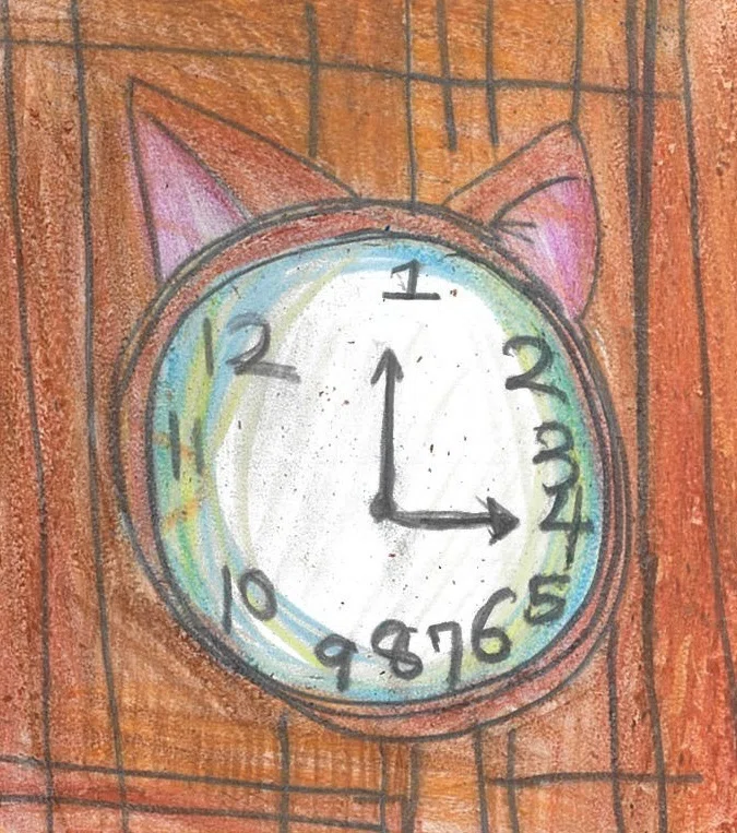 ご利用者様が描いた時計のイラスト