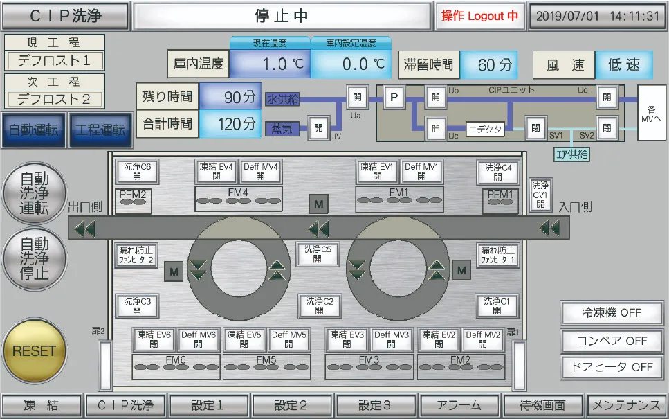 3Dフリーザー®︎［急速冷却冷凍装置］ スパイラルコンベア タイプ