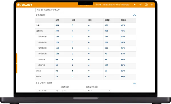 安否確認の詳細画面イメージ4