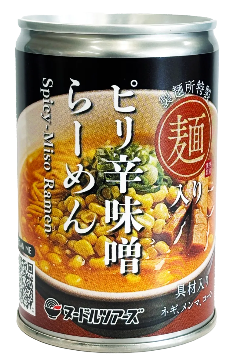 業界初・小麦麺の「らーめん缶」│ヌードルツアーズ