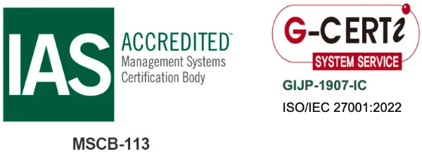 ISMS認証取得済み