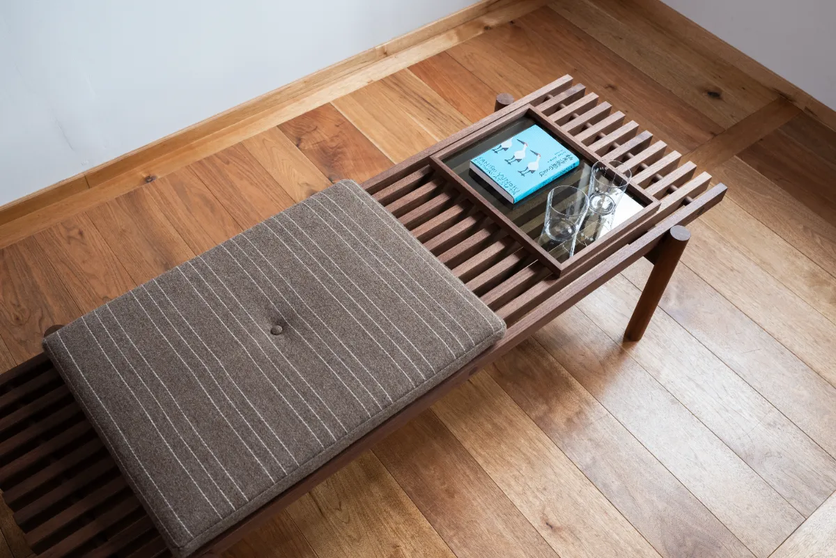 ☆ゆかり☆ 楠ベンチ＊補強貫有(2台)オーダー製作○確認 HANANOKI FACTORY