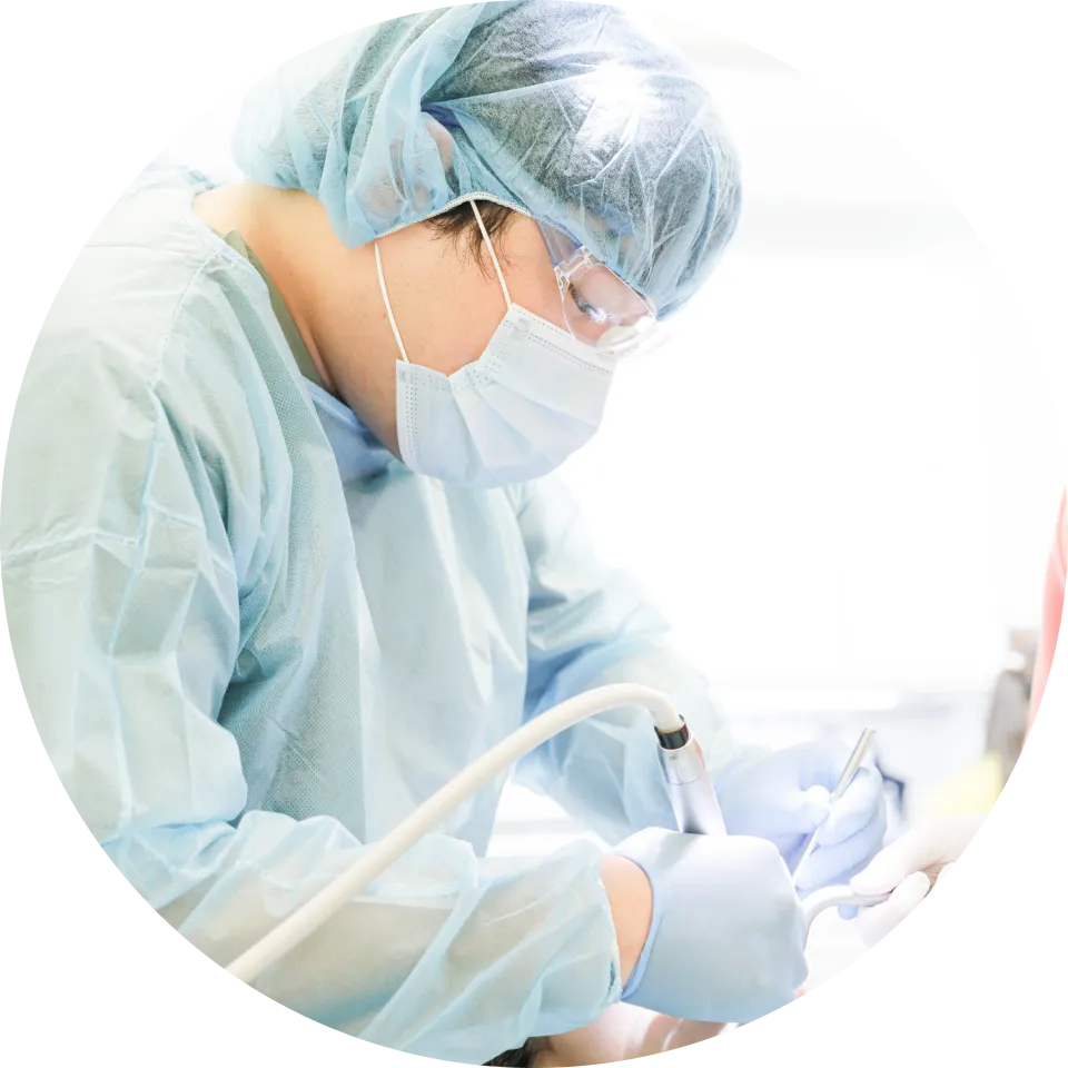 根管治療（歯の根の治療）の様子