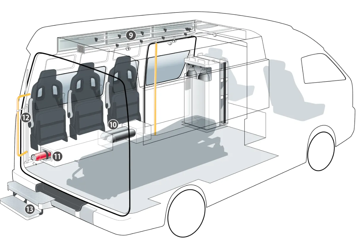 葵 トミカ救急車「カスタム」那須地区消防本部 救急車 仕様　C-CABIN 救急車の新基準 C-CABIN - ベルリング