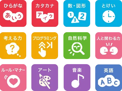 年長さん(5・6歳)向け 専用タブレット1台で学ぶ〈じゃんぷタッチ