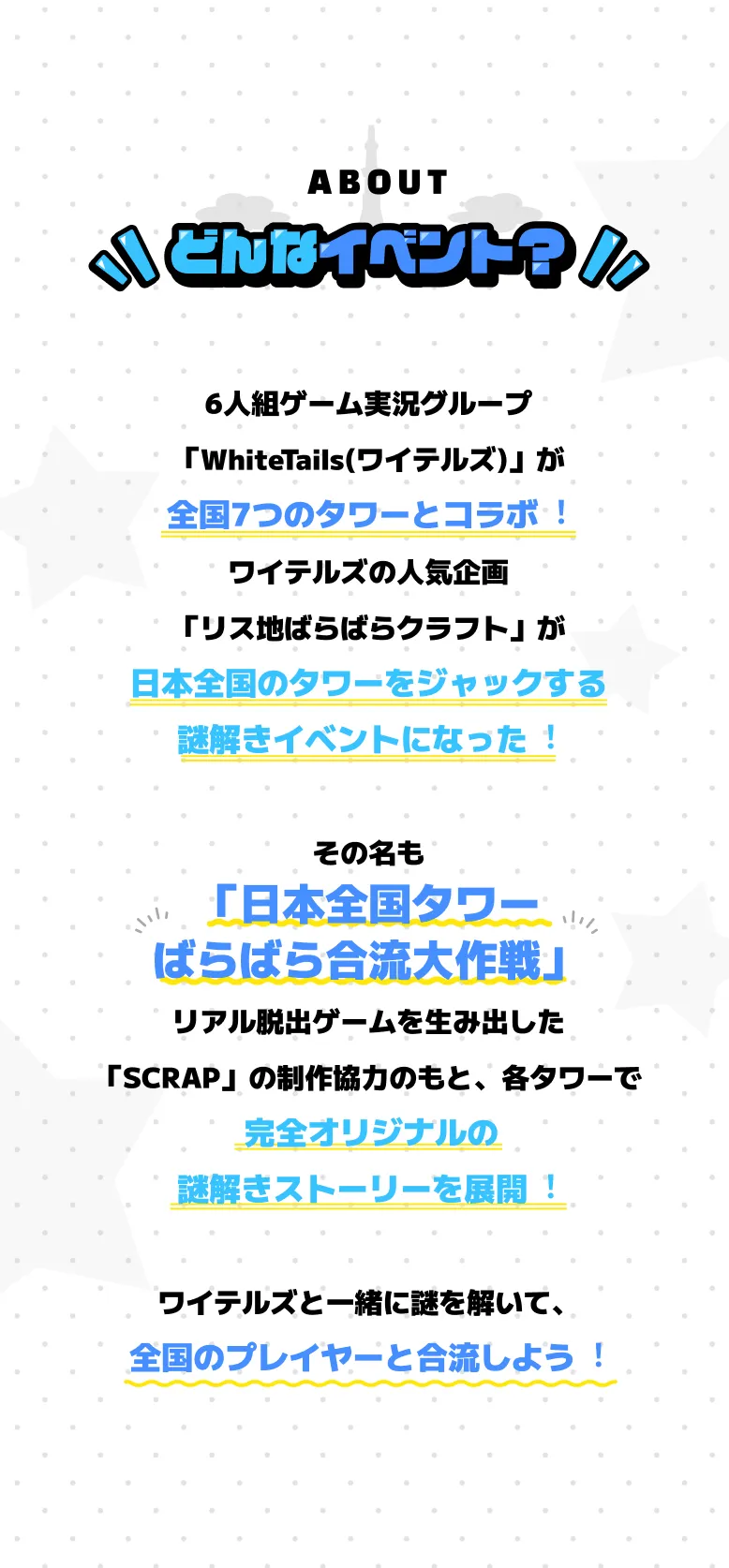 ワイテルズ タワーばらばら大作戦 札幌 入場クリア特典 コンプリート