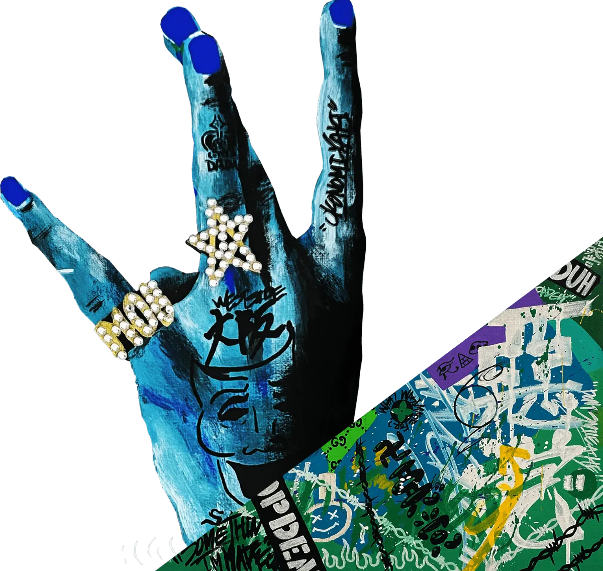 WACK-顎Q : Paths that crossx アート ※一点物 PATHS THAT CROSSx – WACK-顎Q | ART ONLINE STORE