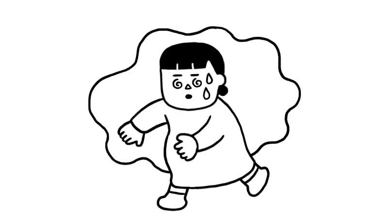 つわりでふらふらになる女性