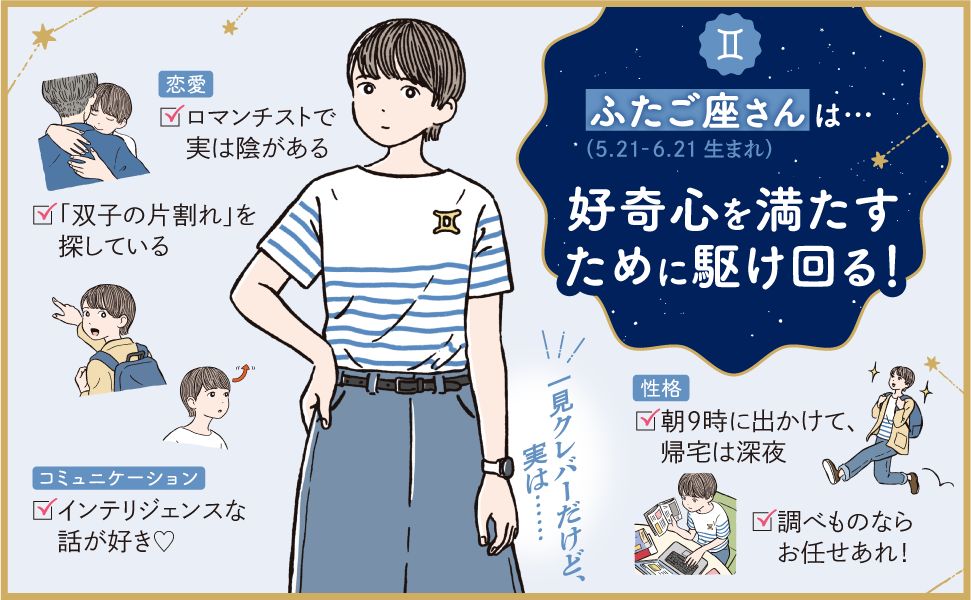 ふたご座さん(5/21~6/21生まれ)