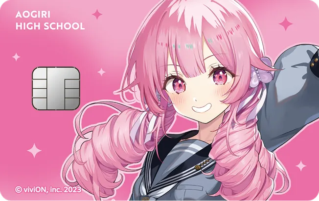 千代浦蝶美デザインカード｜あおぎり高校公式｜viviON JCBカード