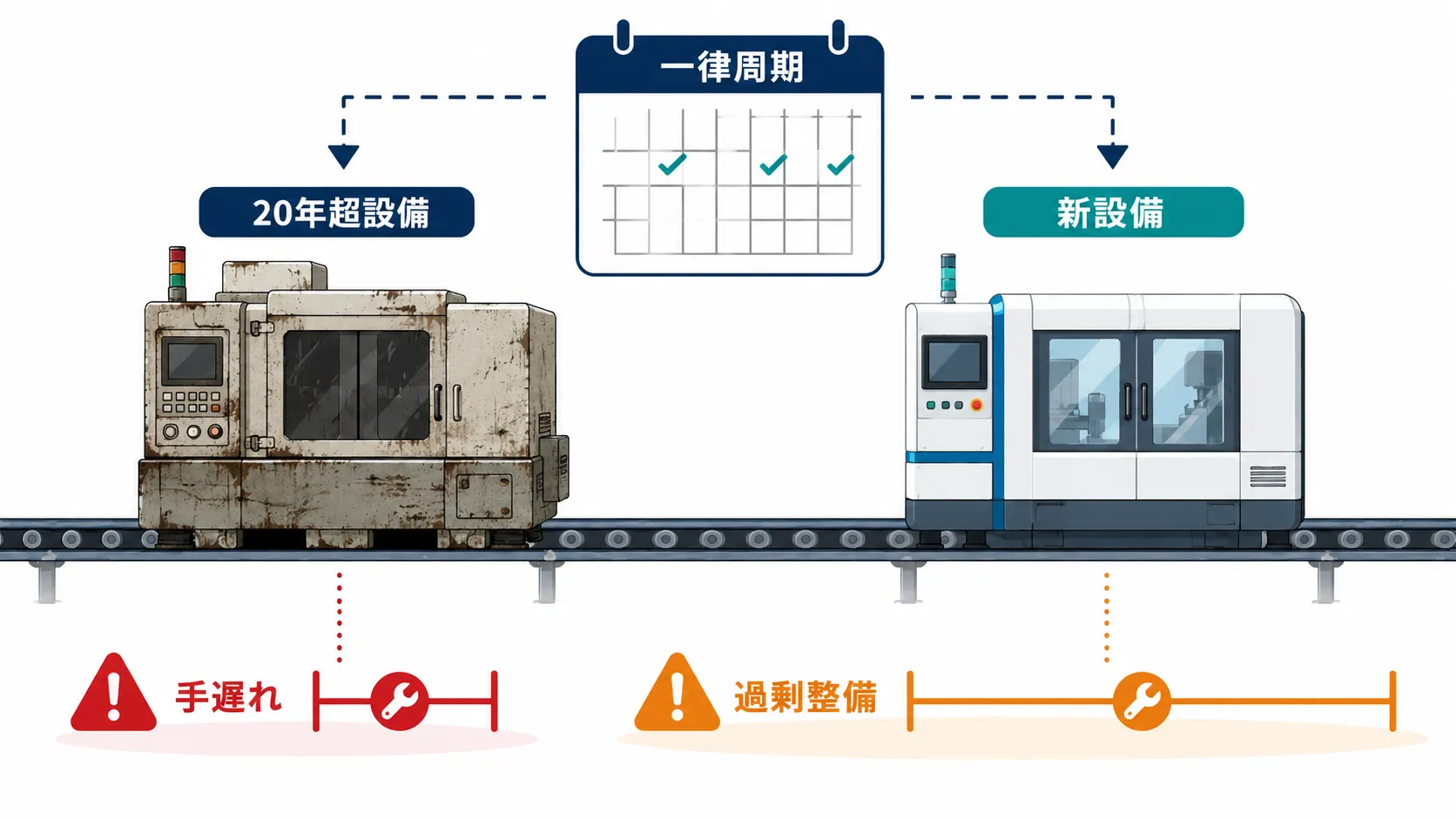 工場の設備保全とは？事後・予防・予知保全の違いと導入手順を完全ガイド