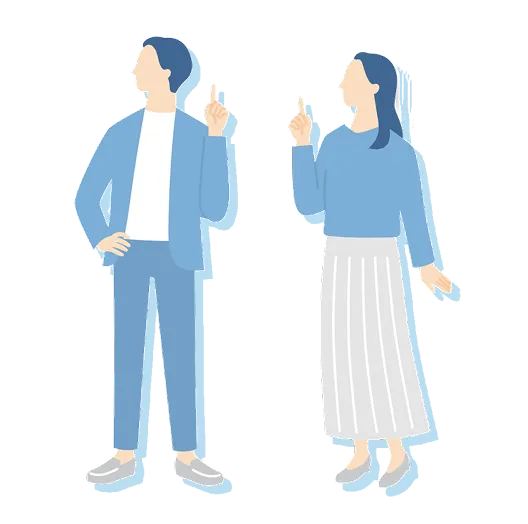 男性と女性のイラスト