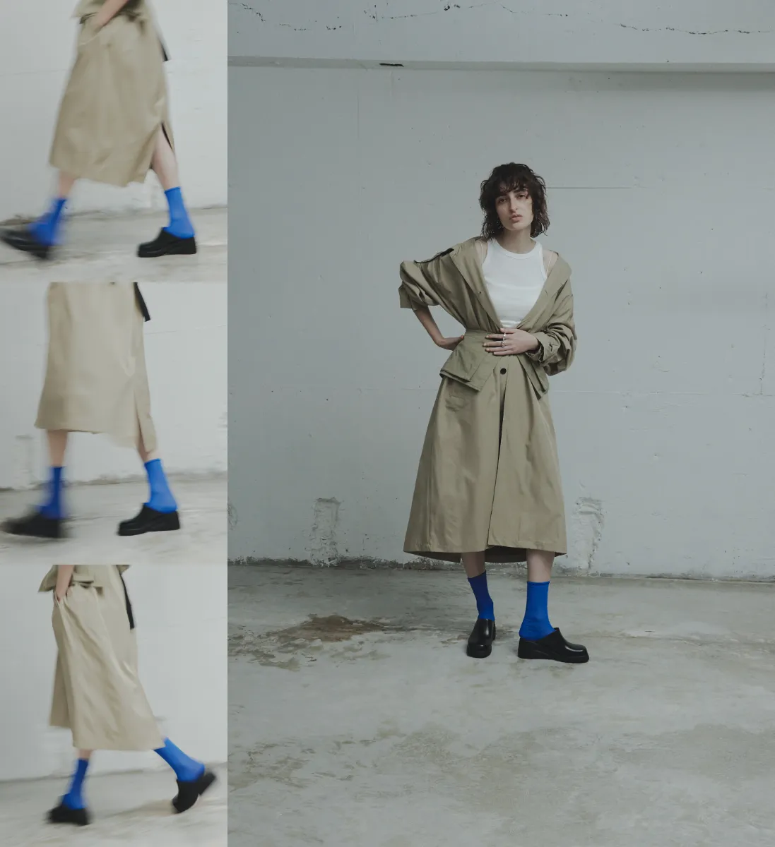 Sheer rib zip skirt | Pasterip(パセリ)レディース | PAL