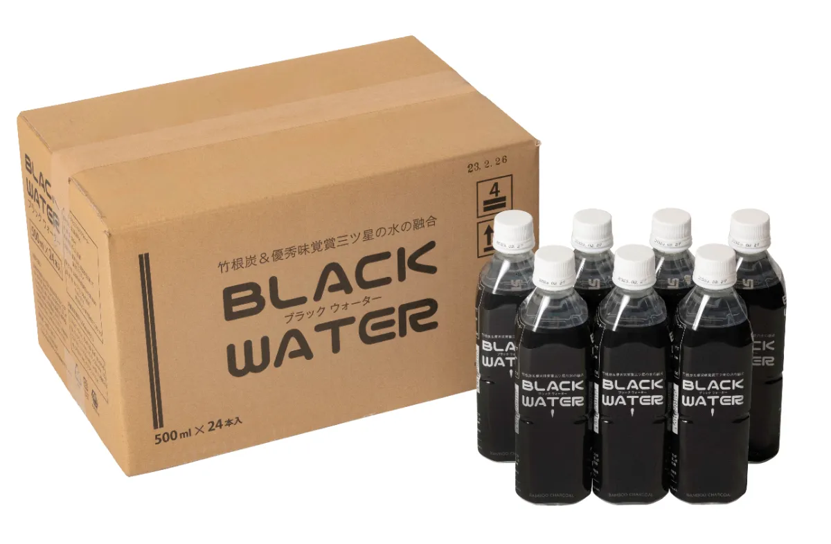 公式 Black Water ブラックウォーター 竹根炭 富士山のナチュラルミネラルウォーター