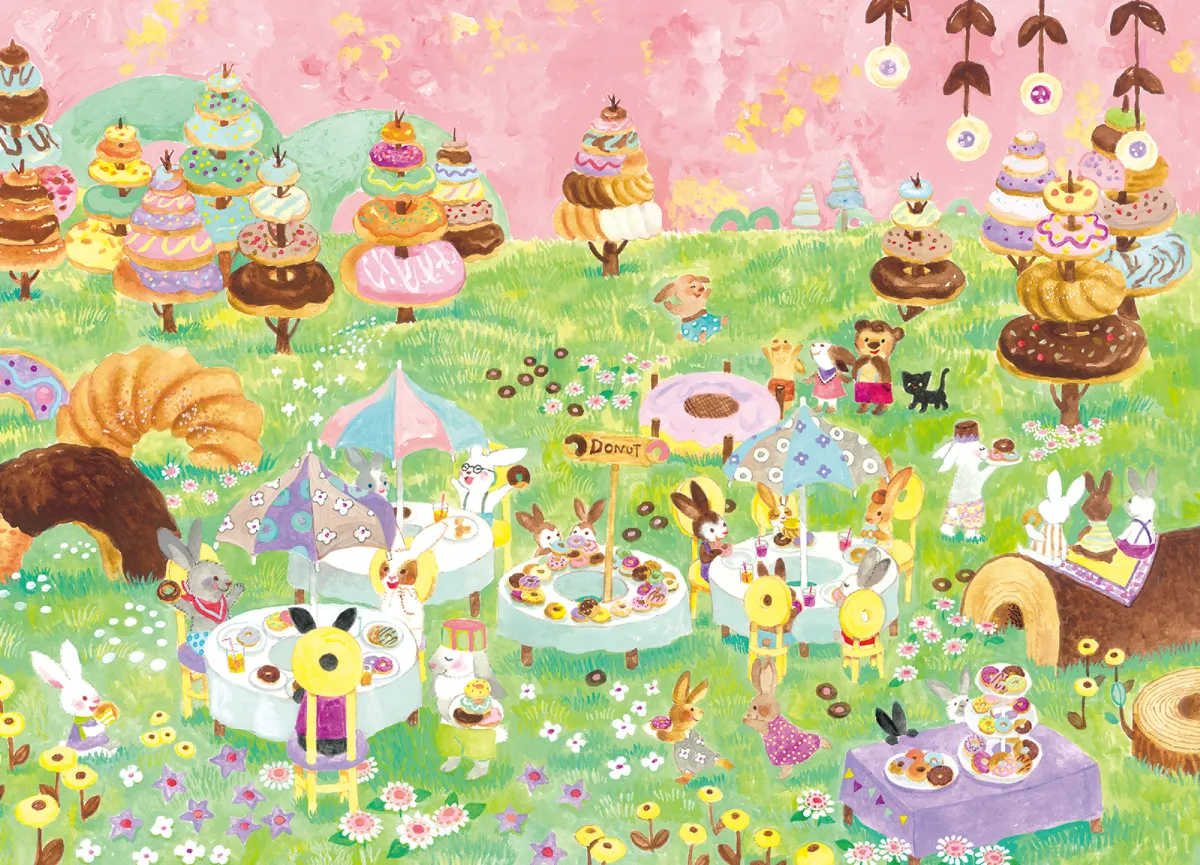 おおでゆかこ 絵本原画展 いろいろおかしパーティー at ニジノ