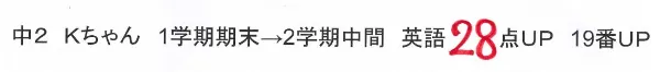 観音寺市の学習塾。ジェムスクール。小学生の塾。中学生の塾。高校受験。個別指導。28点アップ。