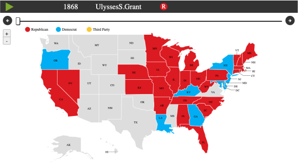 Timeline Style Map with Interactive Slider Input