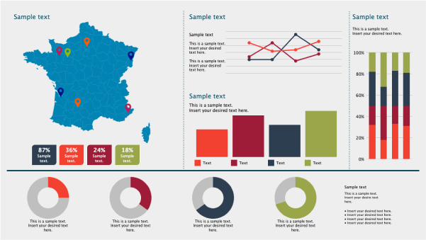 Dashboard Template with Interactive Map